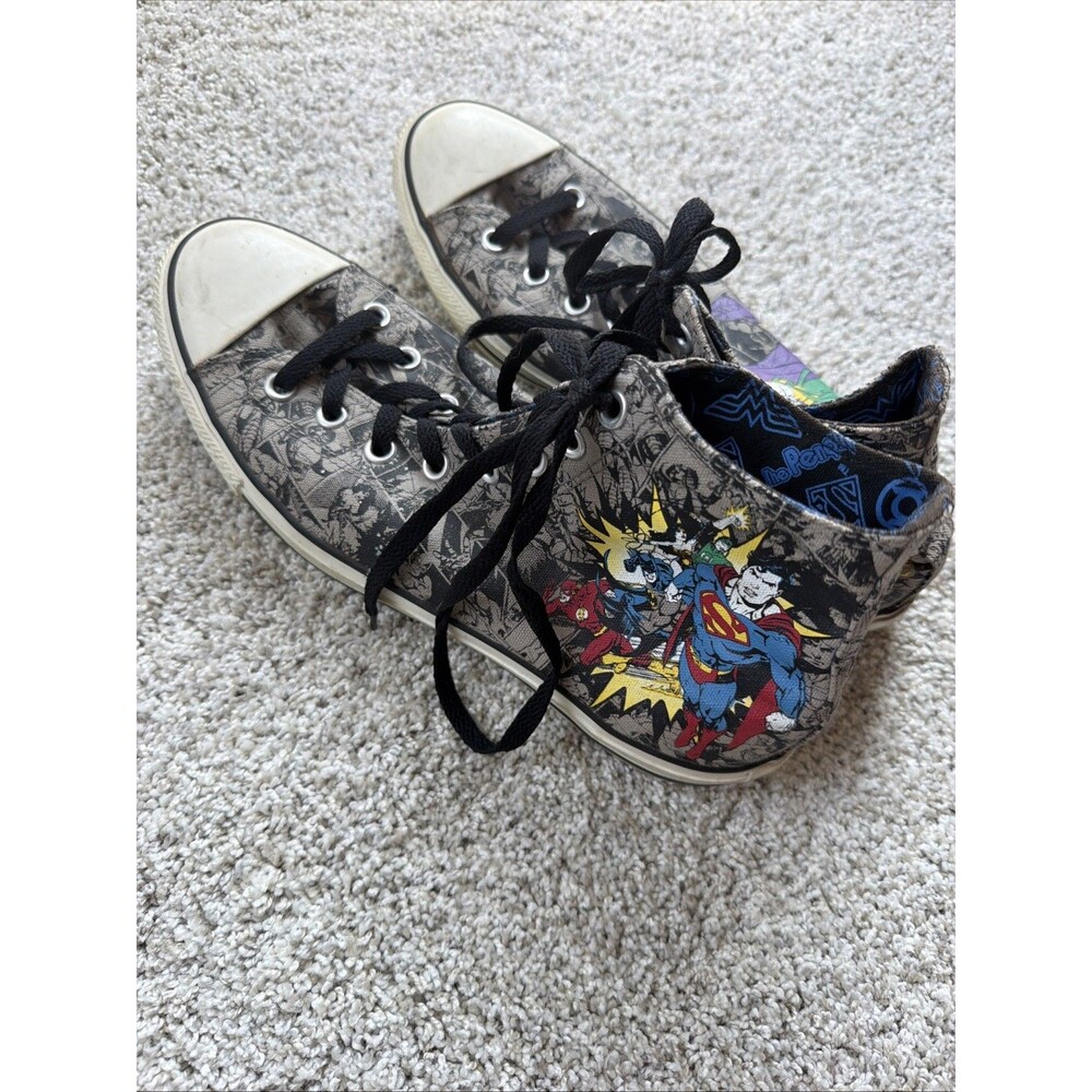 Converse All Start High Top DC Comic Joker Superman Chuck Taylor Mens Size 10
